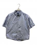 DESCENDANTディセンダント）の古着「シャンブレー半袖シャツ」｜ブルー