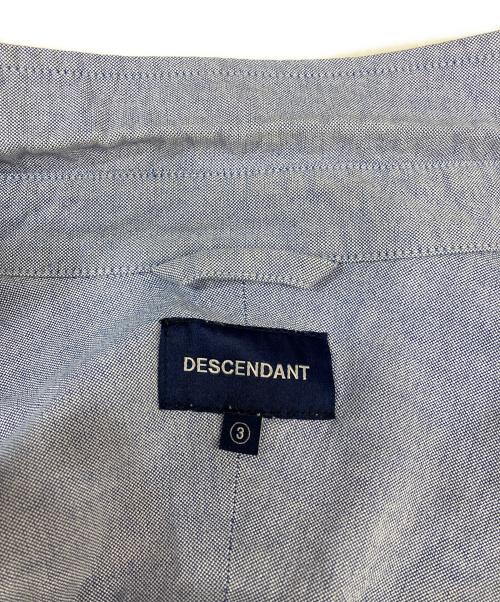 DESCENDANT（ディセンダント）DESCENDANT (ディセンダント) シャンブレー半袖シャツ ブルー サイズ:3の古着・服飾アイテム