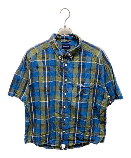 DESCENDANT（ディセンダント）DESCENDANT (ディセンダント) コットンリネン半袖シャツ ブルー サイズ:3の古着・服飾アイテム