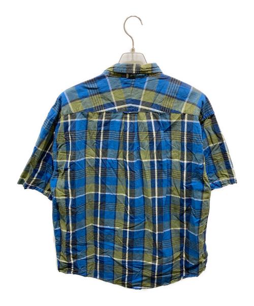 DESCENDANT（ディセンダント）DESCENDANT (ディセンダント) コットンリネン半袖シャツ ブルー サイズ:3の古着・服飾アイテム