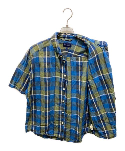 DESCENDANT（ディセンダント）DESCENDANT (ディセンダント) コットンリネン半袖シャツ ブルー サイズ:3の古着・服飾アイテム