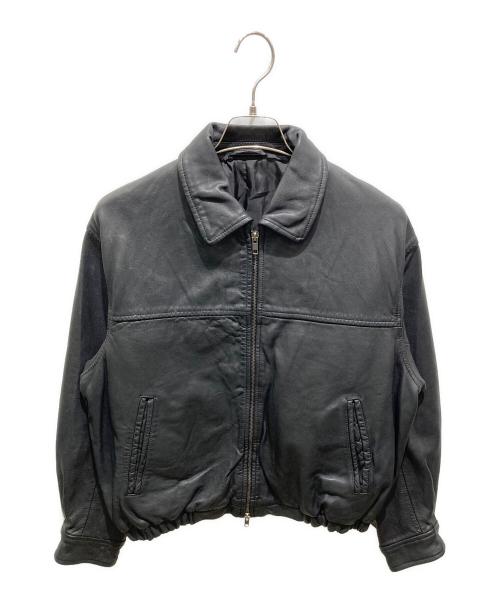 JOURNAL STANDARD（ジャーナルスタンダード）JOURNAL STANDARD (ジャーナルスタンダード) シープレザーウォッシュドジップブルゾン ブラック サイズ:Mの古着・服飾アイテム