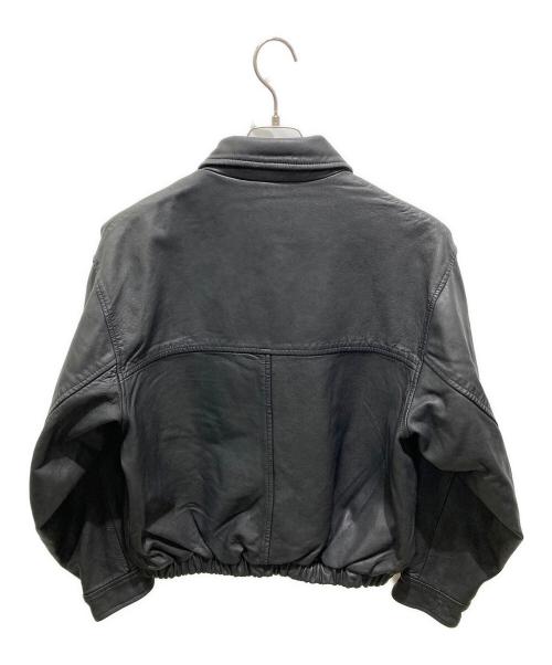 JOURNAL STANDARD（ジャーナルスタンダード）JOURNAL STANDARD (ジャーナルスタンダード) シープレザーウォッシュドジップブルゾン ブラック サイズ:Mの古着・服飾アイテム