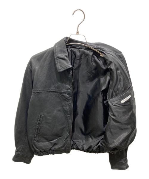 JOURNAL STANDARD（ジャーナルスタンダード）JOURNAL STANDARD (ジャーナルスタンダード) シープレザーウォッシュドジップブルゾン ブラック サイズ:Mの古着・服飾アイテム