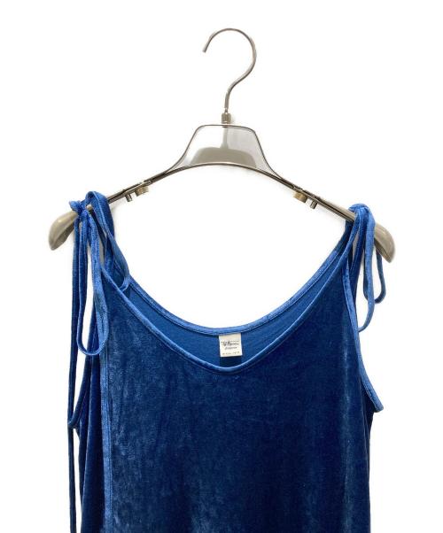 Ron Herman（ロンハーマン）Ron Herman (ロンハーマン) ベロアキャミソールワンピース ブルー サイズ:XSの古着・服飾アイテム