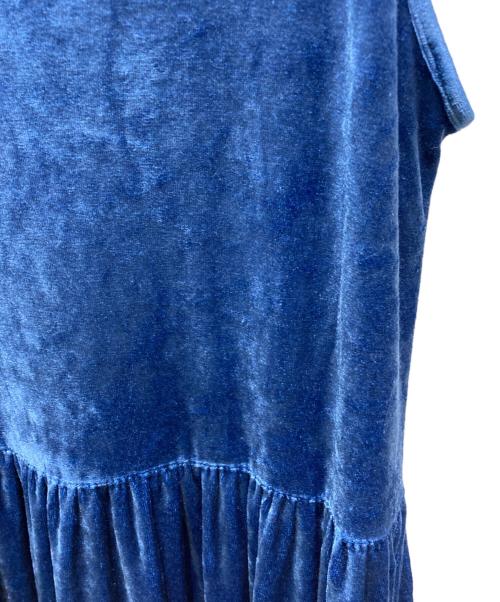 Ron Herman（ロンハーマン）Ron Herman (ロンハーマン) ベロアキャミソールワンピース ブルー サイズ:XSの古着・服飾アイテム