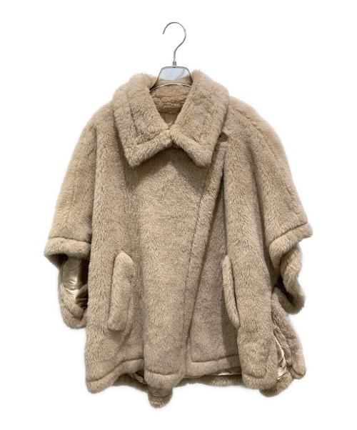 MaxMara（マックスマーラ）MaxMara (マックスマーラ) テディベアケープ ベージュ サイズ:165/88Aの古着・服飾アイテム