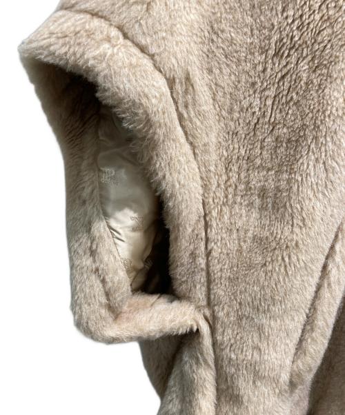 MaxMara（マックスマーラ）MaxMara (マックスマーラ) テディベアケープ ベージュ サイズ:165/88Aの古着・服飾アイテム