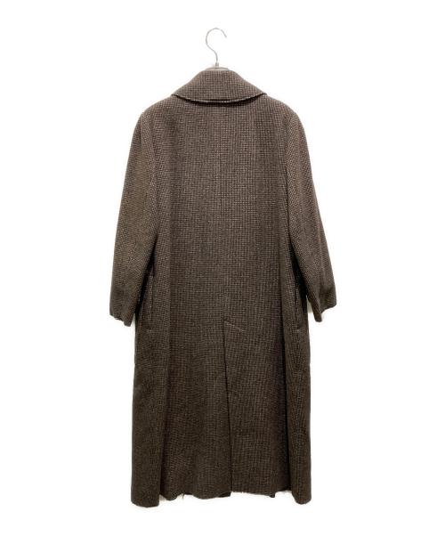 LUDLOW（ラドロー）LUDLOW (ラドロー) cornet　ツイードステンカラーコート ブラウン サイズ:1の古着・服飾アイテム