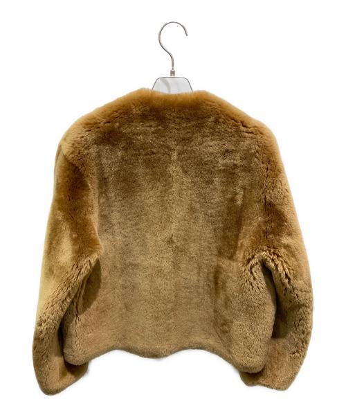 SPRUNG FRERES（スプラングフレール）SPRUNG FRERES (スプラングフレール) Judy Mouton Jacket　ジュディムートンジャケット ブラウン サイズ:Sの古着・服飾アイテム