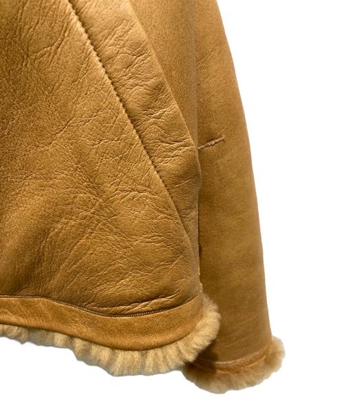 SPRUNG FRERES（スプラングフレール）SPRUNG FRERES (スプラングフレール) Judy Mouton Jacket　ジュディムートンジャケット ブラウン サイズ:Sの古着・服飾アイテム