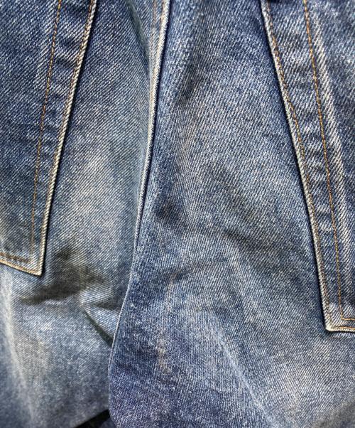 NVRFRGT（ネヴァーフォーゲット）NVRFRGT (ネヴァーフォーゲット) 別注 3D TWISTED WIDE LEG JEANS インディゴ サイズ:1の古着・服飾アイテム