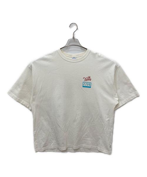 KEBOZ（ケボズ）KEBOZ (ケボズ) プリントTシャツ ホワイト サイズ:Ｍの古着・服飾アイテム