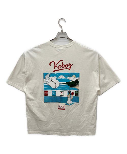 KEBOZ（ケボズ）KEBOZ (ケボズ) プリントTシャツ ホワイト サイズ:Ｍの古着・服飾アイテム