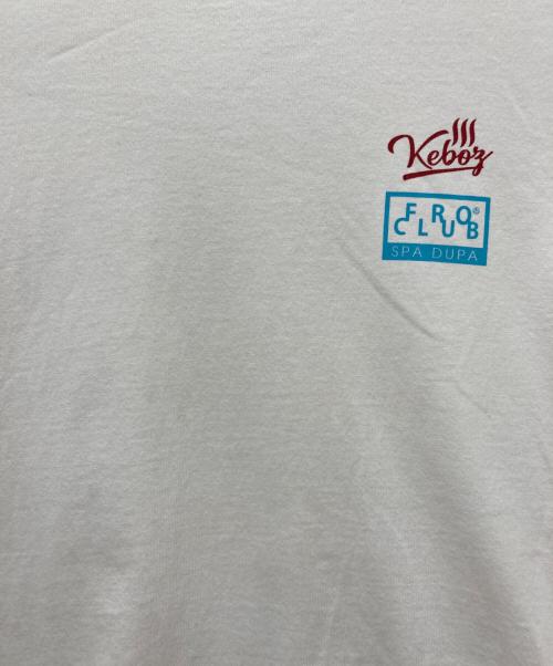 KEBOZ（ケボズ）KEBOZ (ケボズ) プリントTシャツ ホワイト サイズ:Ｍの古着・服飾アイテム