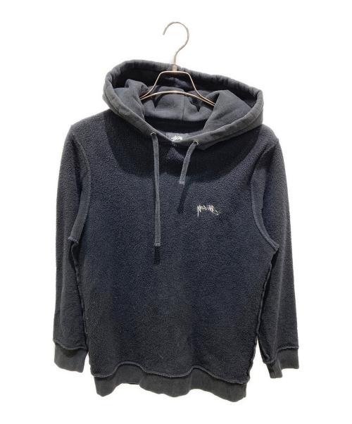 stussy（ステューシー）stussy (ステューシー) プルオーバーパーカー ブラック サイズ:Sの古着・服飾アイテム