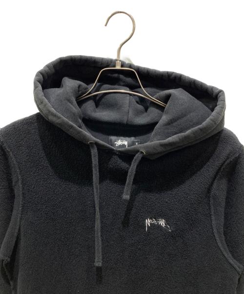 stussy（ステューシー）stussy (ステューシー) プルオーバーパーカー ブラック サイズ:Sの古着・服飾アイテム