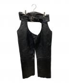 KADOYAカドヤ）の古着「レザーチャップス」｜ブラック