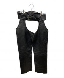 KADOYA（カドヤ）の古着「レザーチャップス」｜ブラック