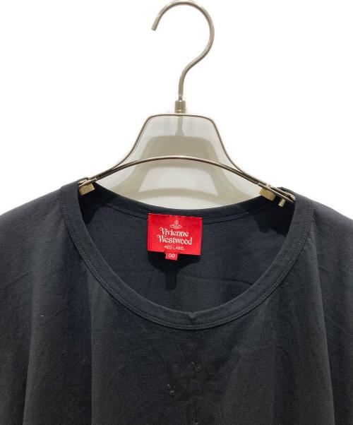 Vivienne Westwood RED LABEL（ヴィヴィアンウエストウッドレッドレーベル）Vivienne Westwood RED LABEL (ヴィヴィアンウエストウッドレッドレーベル) オーブプリントビッグシルエットカットソー ブラック サイズ:00の古着・服飾アイテム