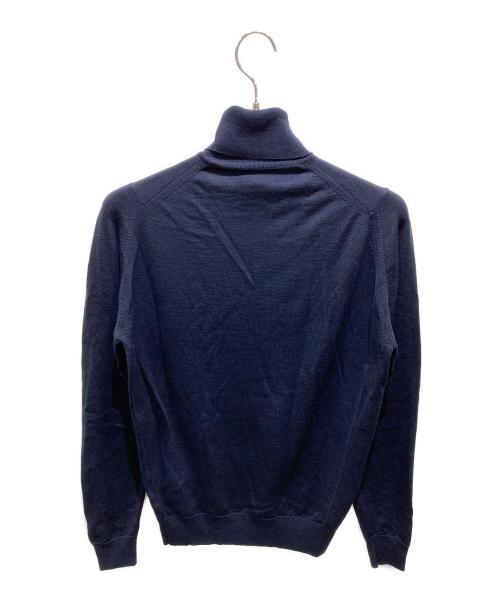 JOHN SMEDLEY（ジョンスメドレー）JOHN SMEDLEY (ジョンスメドレー) タートルネックウールニット ネイビー サイズ:Mの古着・服飾アイテム