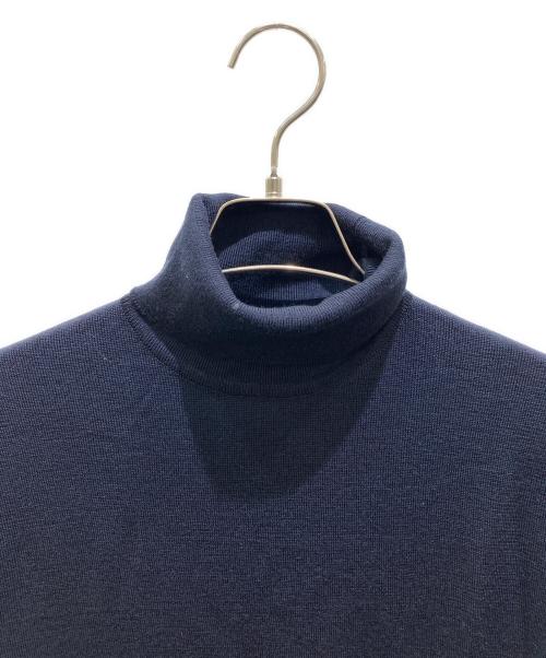 JOHN SMEDLEY（ジョンスメドレー）JOHN SMEDLEY (ジョンスメドレー) タートルネックウールニット ネイビー サイズ:Mの古着・服飾アイテム