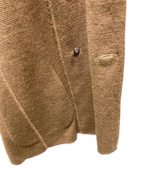LARDINI（ラルディーニ）LARDINI (ラルディーニ) ミラノリブダブルブレストニット金釦ジャケット ブラウン サイズ:Mの古着・服飾アイテム