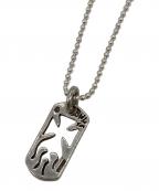 BWLビルウォールレザー）の古着「クロスフレイムドックタグネックレス」