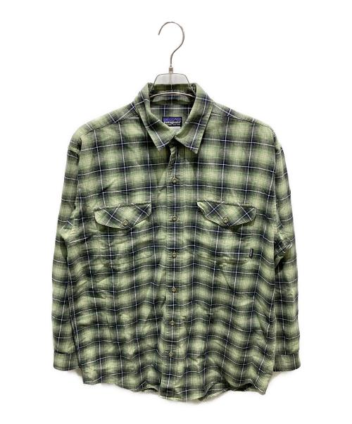 Patagonia（パタゴニア）Patagonia (パタゴニア) オーガニックコットンオンブレチェックシャツ グリーン サイズ:Mの古着・服飾アイテム
