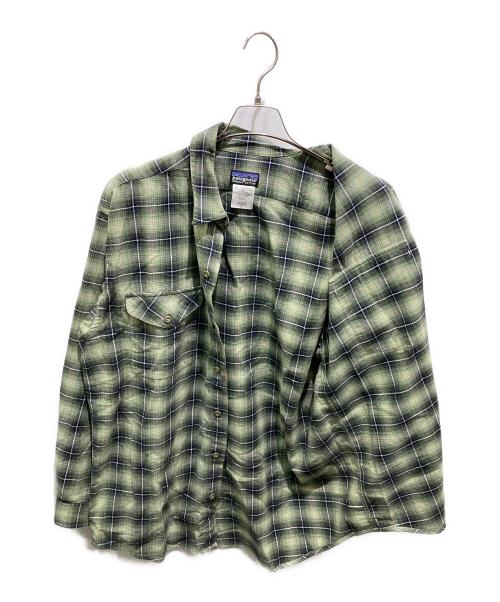 Patagonia（パタゴニア）Patagonia (パタゴニア) オーガニックコットンオンブレチェックシャツ グリーン サイズ:Mの古着・服飾アイテム
