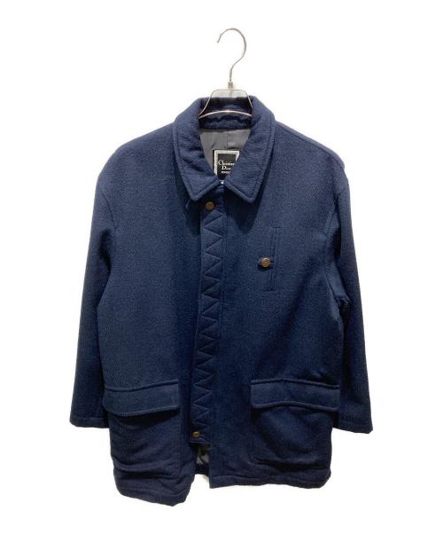 Christian Dior MONSIEUR（クリスチャンディオールムッシュ）Christian Dior MONSIEUR (クリスチャンディオールムッシュ) ウールアルパカコート ネイビー サイズ:Lの古着・服飾アイテム