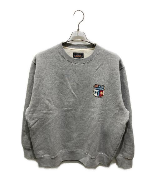 BEAMS PLUS（ビームスプラス）BEAMS PLUS (ビームスプラス) PALACE (パレス) GRAPHIC CREW　グラフィッククルー グレー サイズ:XLの古着・服飾アイテム