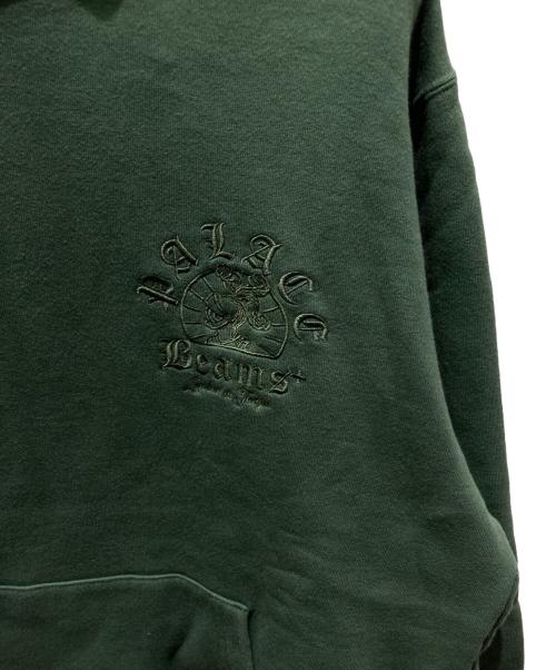 PALACE（パレス）PALACE (パレス) BEAMS (ビームス) GRAPHIC HOOD　グラフィック フード グリーン サイズ:XLの古着・服飾アイテム
