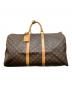LOUIS VUITTON（ルイ ヴィトン）の古着「トラベルバッグ　モノグラム　キーポル55」｜ブラウン