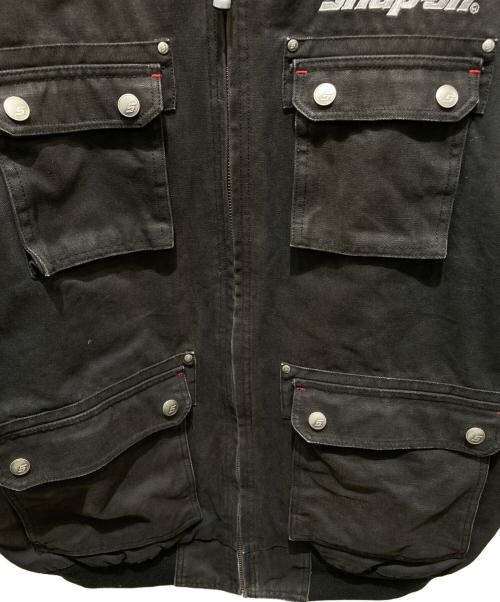 SNAP-ON（スナップオン）SNAP-ON (スナップオン) マルチポケットワークジャケット ブラック サイズ:XLの古着・服飾アイテム
