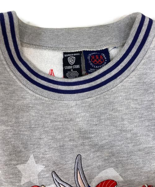 WARNER BROS（ワーナーブラザース）WARNER BROS (ワーナーブラザース) クロップドスウェット グレー サイズ:XLの古着・服飾アイテム