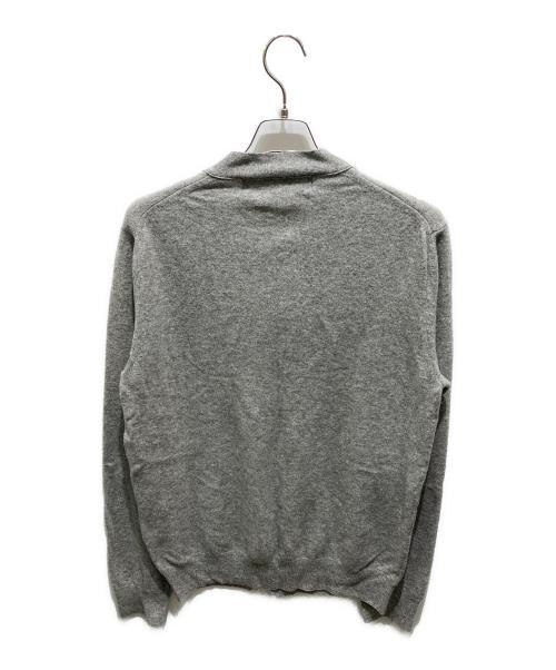 PLAY COMME des GARCONS（プレイコムデギャルソン）PLAY COMME des GARCONS (プレイコムデギャルソン) ハートワッペンニットカーディガン グレー サイズ:Lの古着・服飾アイテム