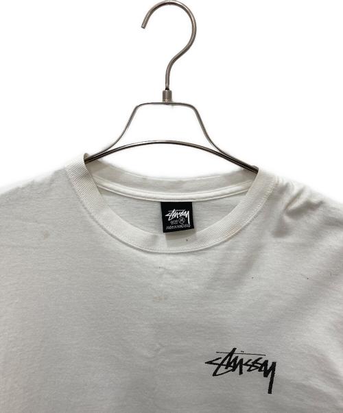 stussy（ステューシー）stussy (ステューシー) 8 Ball Fade LS T-Shirt　8ボールフェードロングスリーブTシャツ ホワイト サイズ:Mの古着・服飾アイテム