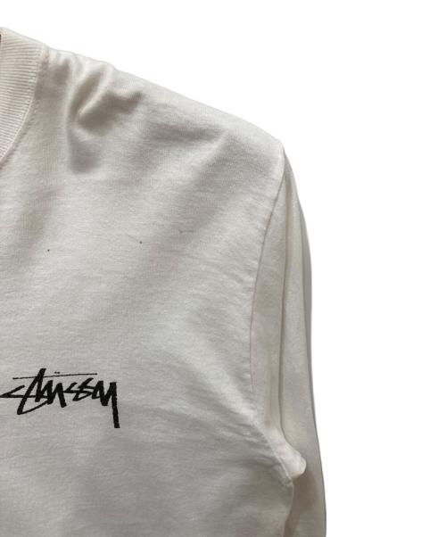stussy（ステューシー）stussy (ステューシー) 8 Ball Fade LS T-Shirt　8ボールフェードロングスリーブTシャツ ホワイト サイズ:Mの古着・服飾アイテム
