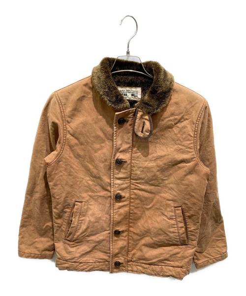 Ues（ウエス）Ues (ウエス) Denim Deck Jacket　デニムデッキジャケット  ブラウン サイズ:1の古着・服飾アイテム