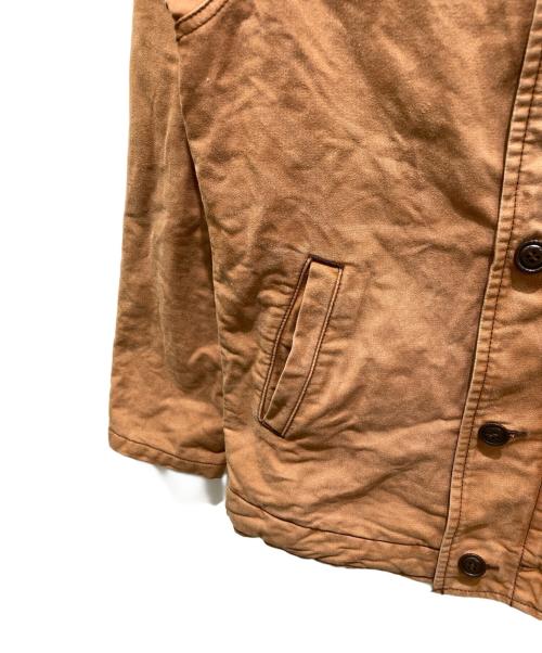 Ues（ウエス）Ues (ウエス) Denim Deck Jacket　デニムデッキジャケット  ブラウン サイズ:1の古着・服飾アイテム