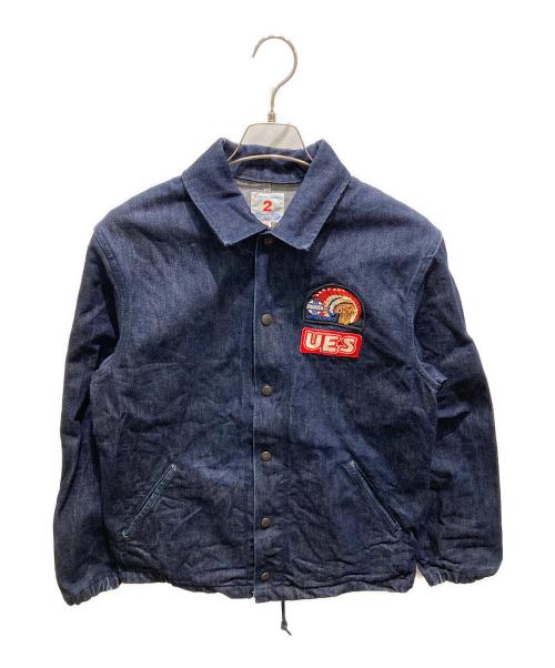 Ues（ウエス）Ues (ウエス) デニムワッペンジャケット インディゴ サイズ:2の古着・服飾アイテム