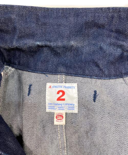 Ues（ウエス）Ues (ウエス) デニムワッペンジャケット インディゴ サイズ:2の古着・服飾アイテム