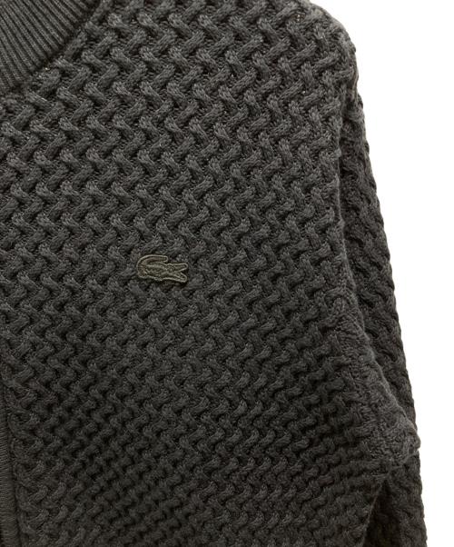 LACOSTE（ラコステ）LACOSTE (ラコステ) バスケットニットジップアップ ブラック サイズ:Mの古着・服飾アイテム