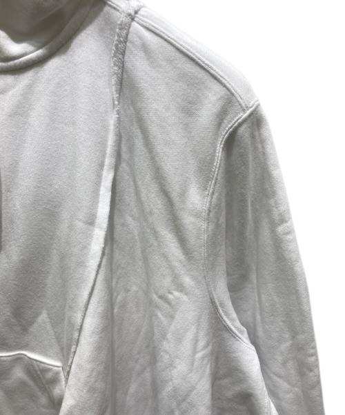 sacai（サカイ）sacai (サカイ) アシンメトリー ジップアップパーカー ホワイト サイズ:2の古着・服飾アイテム