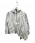 sacai（サカイ）の古着「アシンメトリー ジップアップパーカー」｜ホワイト