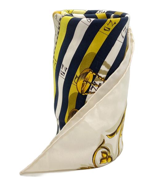 HERMES（エルメス）HERMES (エルメス) シルクスカーフ ベージュの古着・服飾アイテム