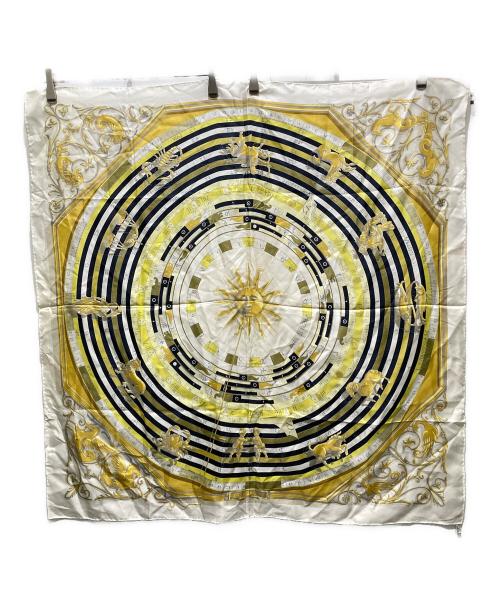 HERMES（エルメス）HERMES (エルメス) シルクスカーフ ベージュの古着・服飾アイテム