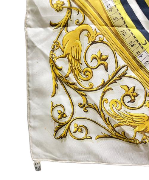 HERMES（エルメス）HERMES (エルメス) シルクスカーフ ベージュの古着・服飾アイテム