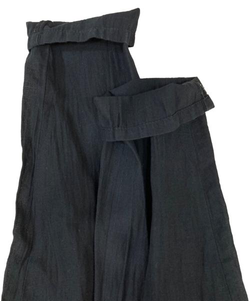 mizuiro-ind（ミズイロインド）mizuiro-ind (ミズイロインド) ヘンリーネックシャツ ネイビー サイズ:記載なしの為実寸参照の古着・服飾アイテム